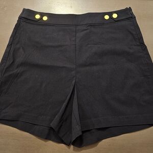 INC International Concepts Regular High Rise Black Shorts NWT Size 14